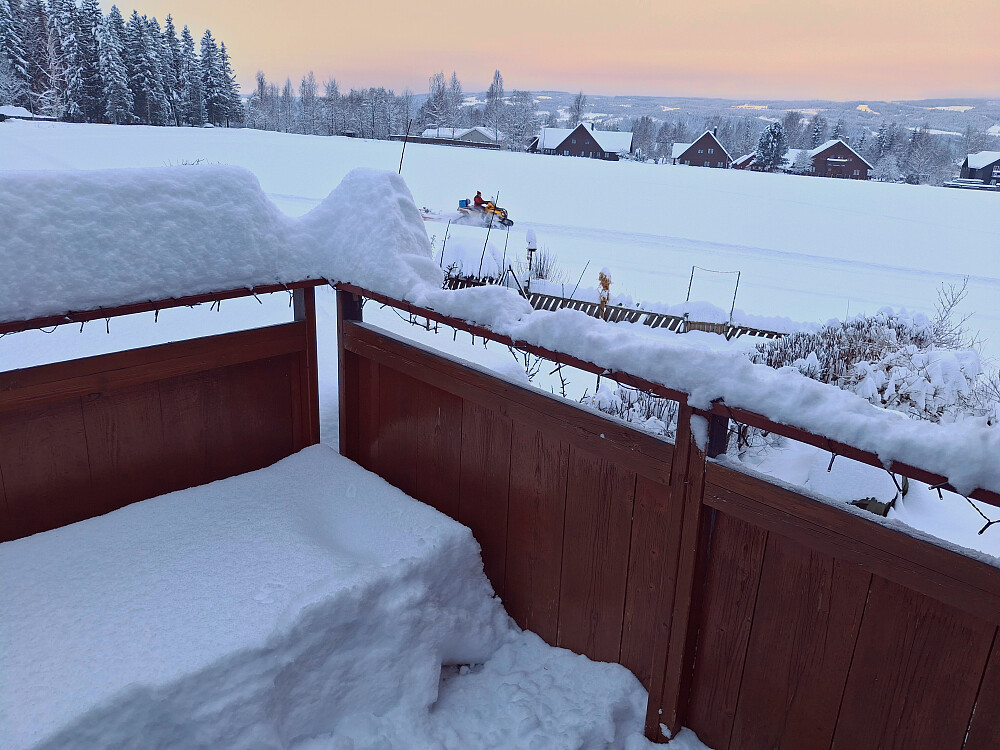 Kommet en del snø det siste døgnet