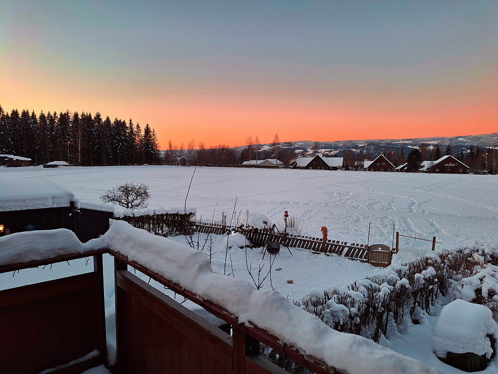 Nydelig, kald morgen i Blestervegen