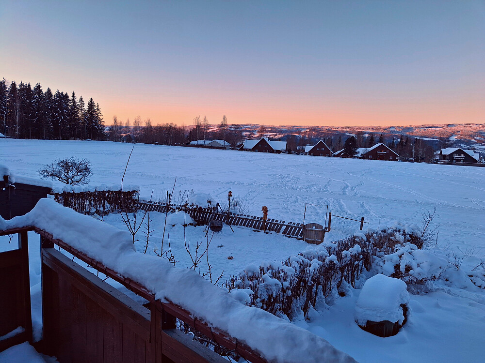 Nydelig, kald morgen i Blestervegen