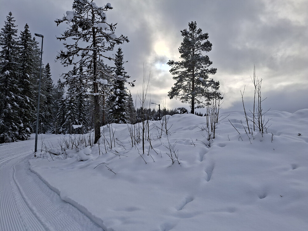 Ut fra stadion, sola titter fram