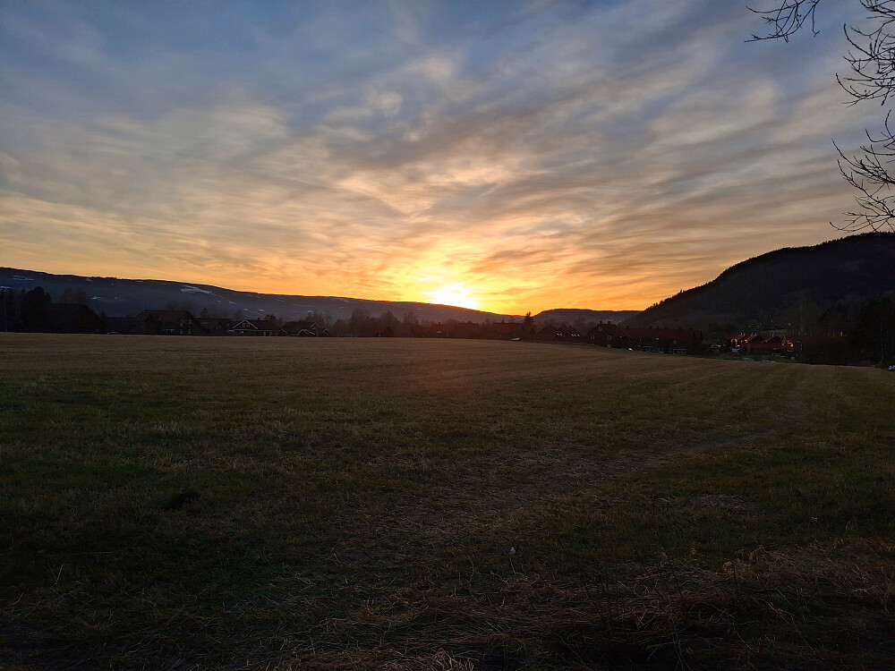 Solnedgang i Blestervegen