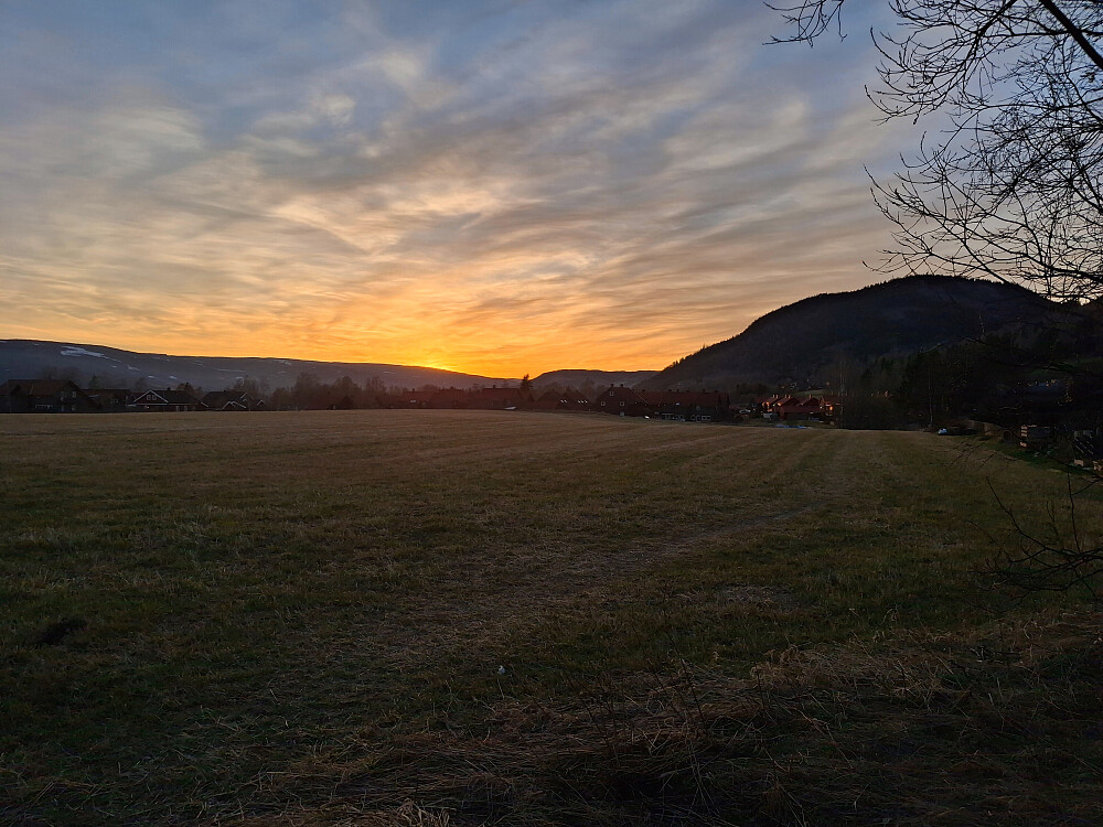 Solnedgang i Blestervegen