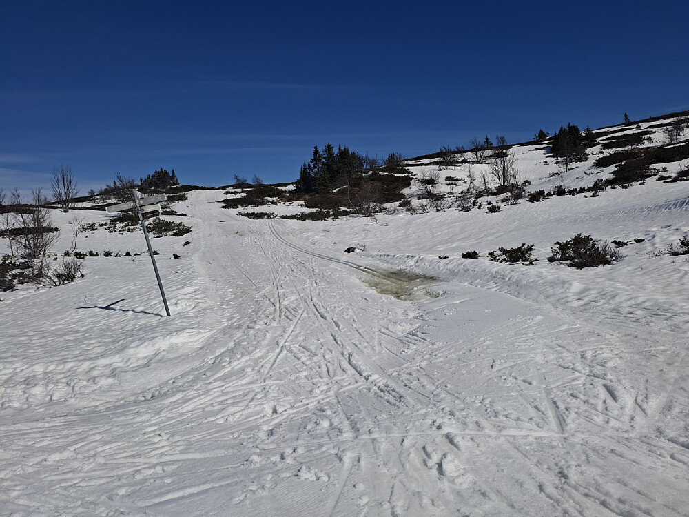 Løypa oppover mot Slagsfjellet