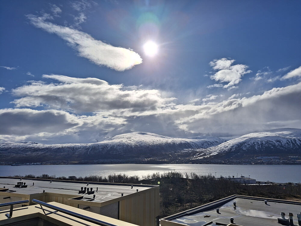 Nydelig morgen i Tromsø. Fra Randis leilighet