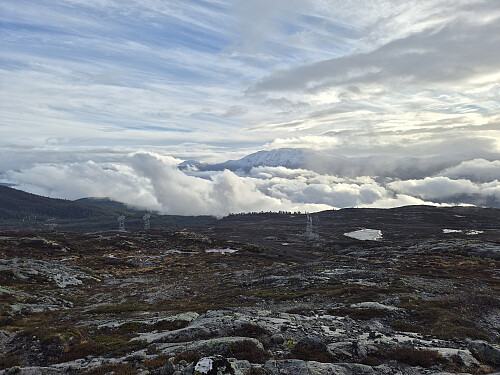 Utsikt sørover frå Lingesetfjellet