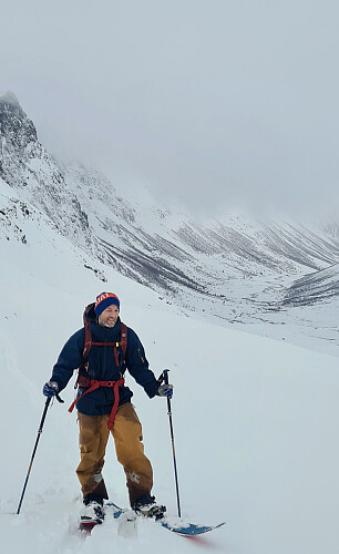 Siste etappe, med Romedalen i bakgrunnen.