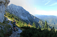 View towards Ötscher while ascending up to it via Rauher Kamm