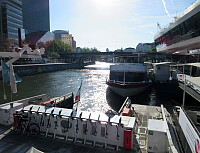 Arriving at the speed boat from Wien to Bratislava