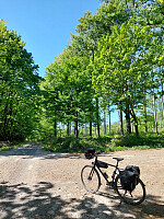 Crossing over the Carpartian mountains by bike.