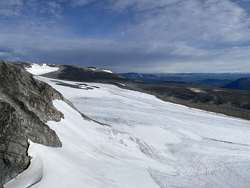 Fra oppunder Svellnose mot Styggebreen og Juvflya