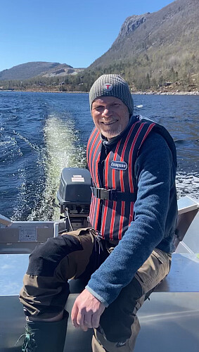 Greit med motorisert transport over Liarvatnet!