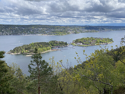 Kaholmene med Oscarsborg sett fra Ormeleina