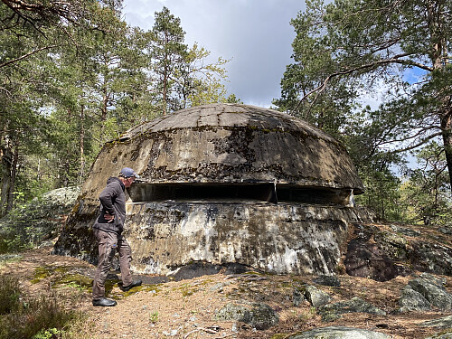 Kommandoposten øverst på Håøyas sørside