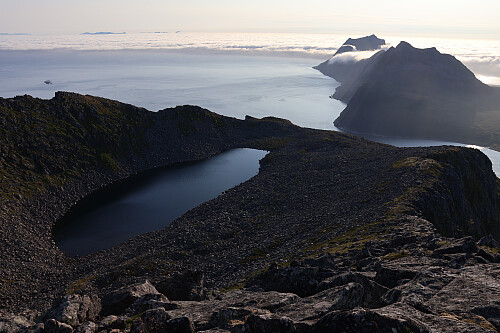 Glæret and lake from Middagstind