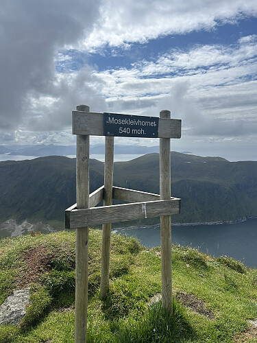 På toppen av Mosekleivhornet.