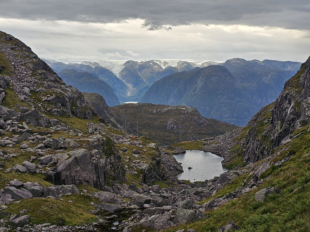 fra nedstigningen ved Isberget