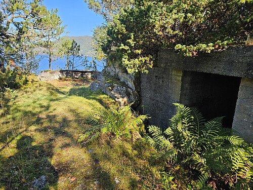bunker og kanonplatform 3 (ytterst på neset)