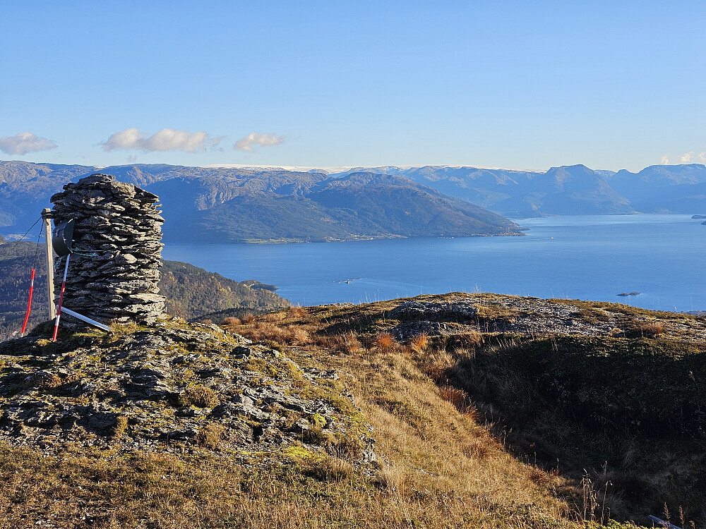Hissfjorden, en del av Hardangerfjorden sett fra Haukåsfjellet