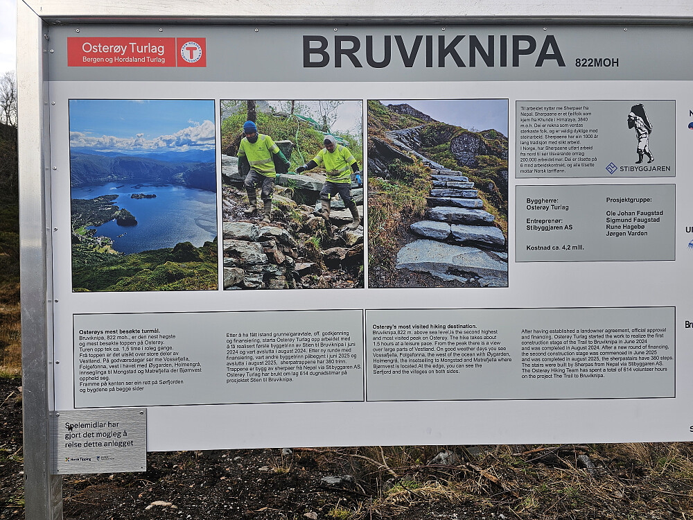 nytt turskilt ved Båtaleitet