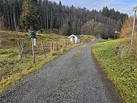 ved turstart innover siste delen av Soltveitvegen