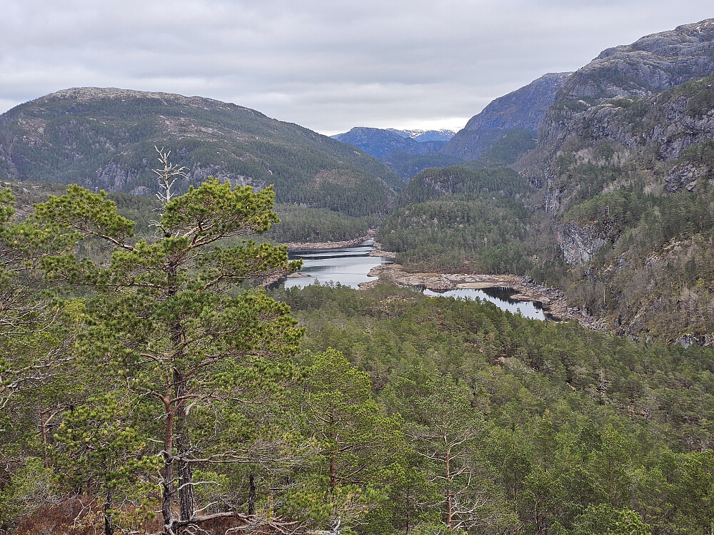 Kleivelandsvatnet sett fra Munkeneset