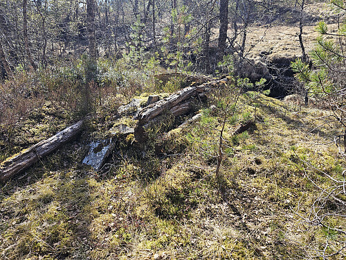 restene etter stølshus i Svartaholoshjellen