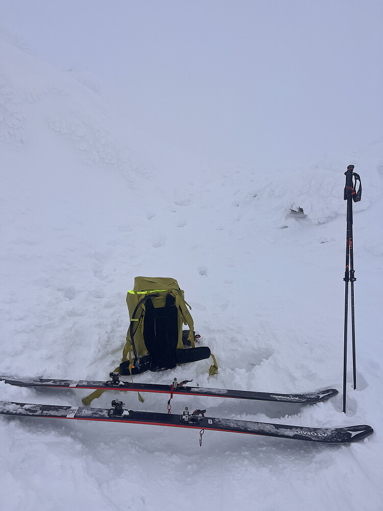 Toppvarden - null sikt. 