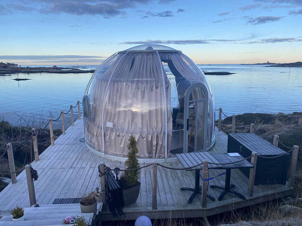 Glamping kan man få her.