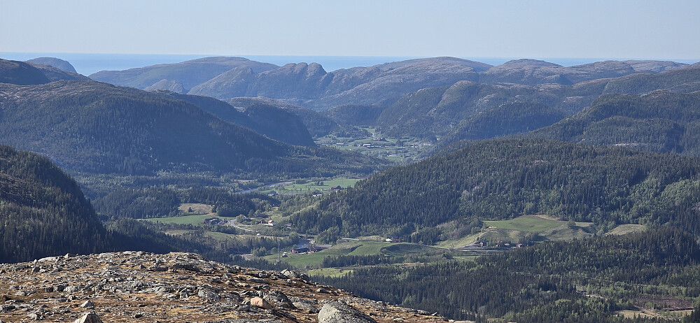 Fin utsikt mot Steinsdalen fra Blåheia