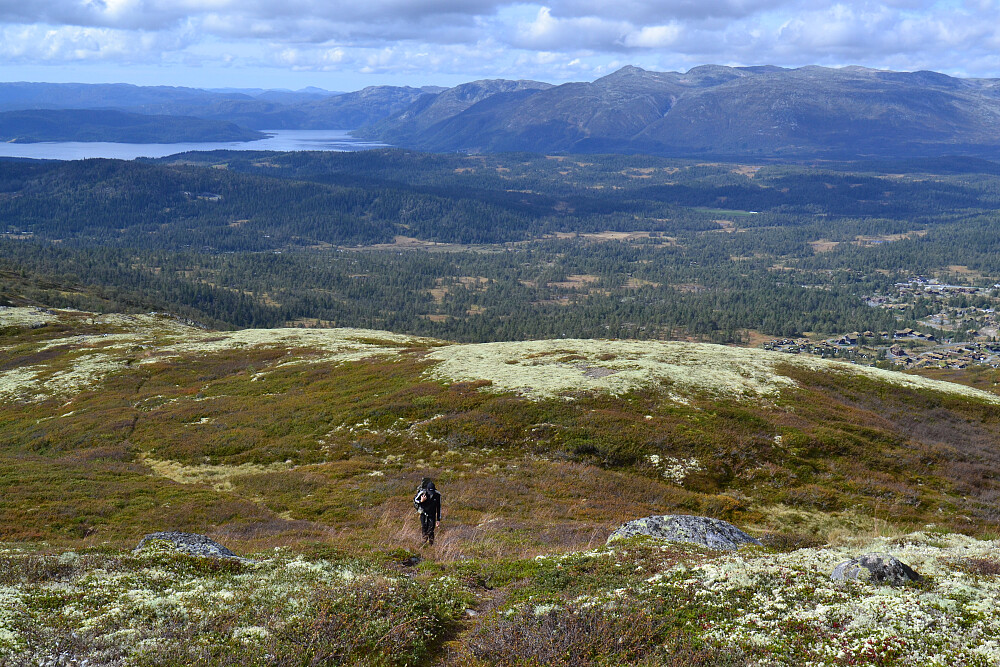 I starten opp snaufjellet mot Løyningnuten