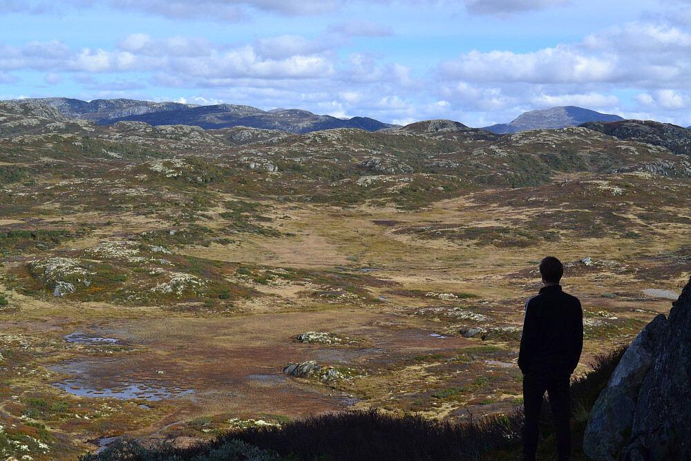 Mot Leirbekkdalen på vei mot Dalastaulnuten