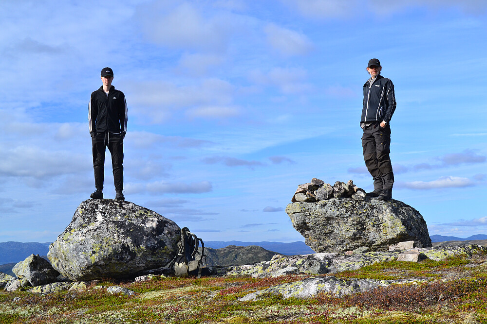 Toppsteinene på Dalastaulnuten. 
