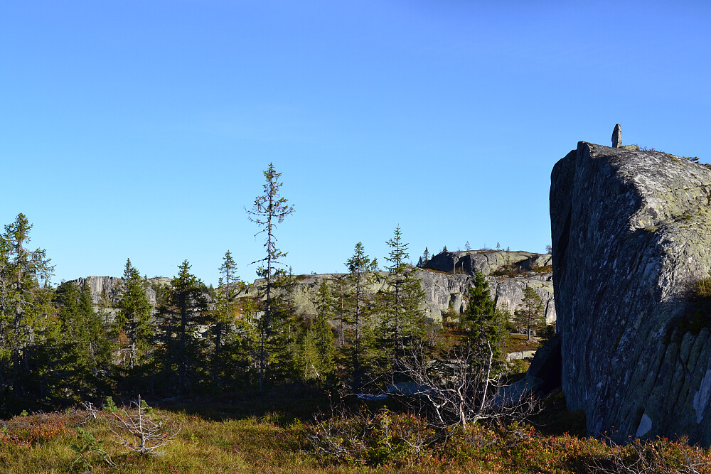 Fra toppområdet. 