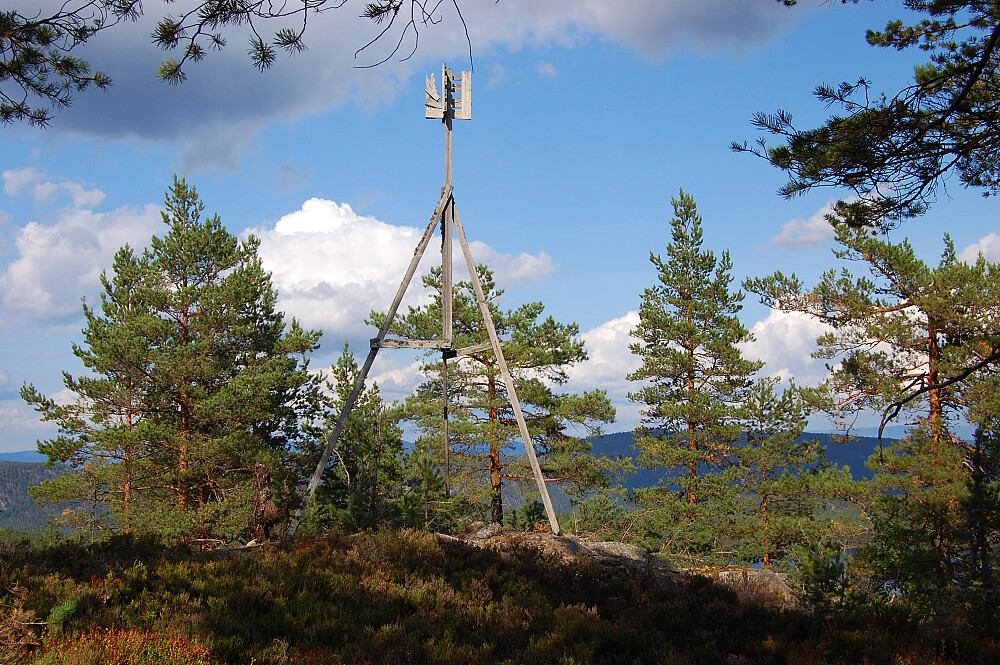 Trig.punktet på Nordre Knattås