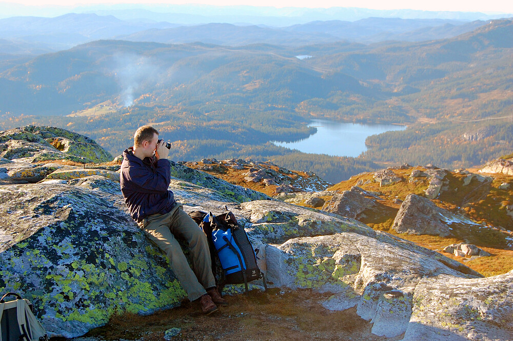 Fra Ordalsåta. Liervatnet i bakgrunn