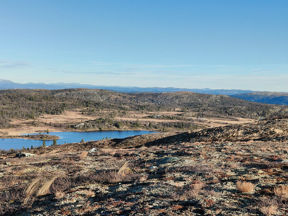 Mot Haugsjøfjellet, der jeg også var i går.
