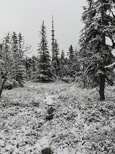 Nærmer meg tårnet på toppen.