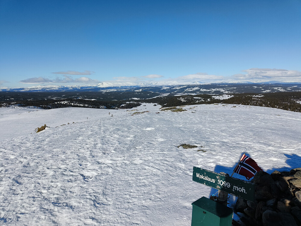 Flott i heimen i dag. Fra toppen.