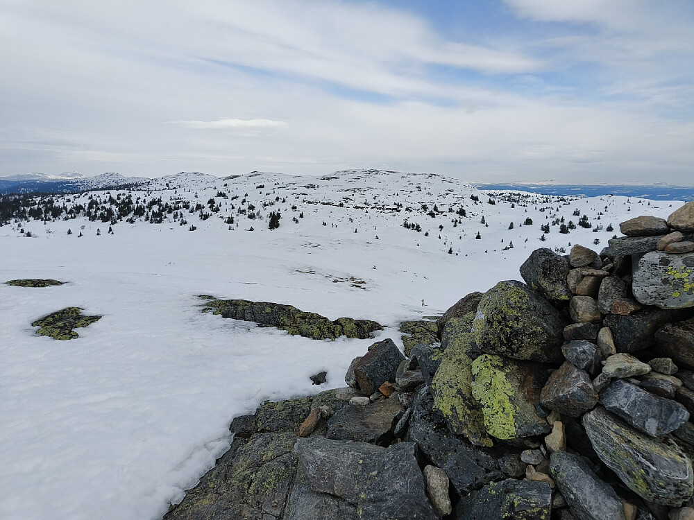 På Storstølknatten, ser tilbake mot Fræningfjellet.
