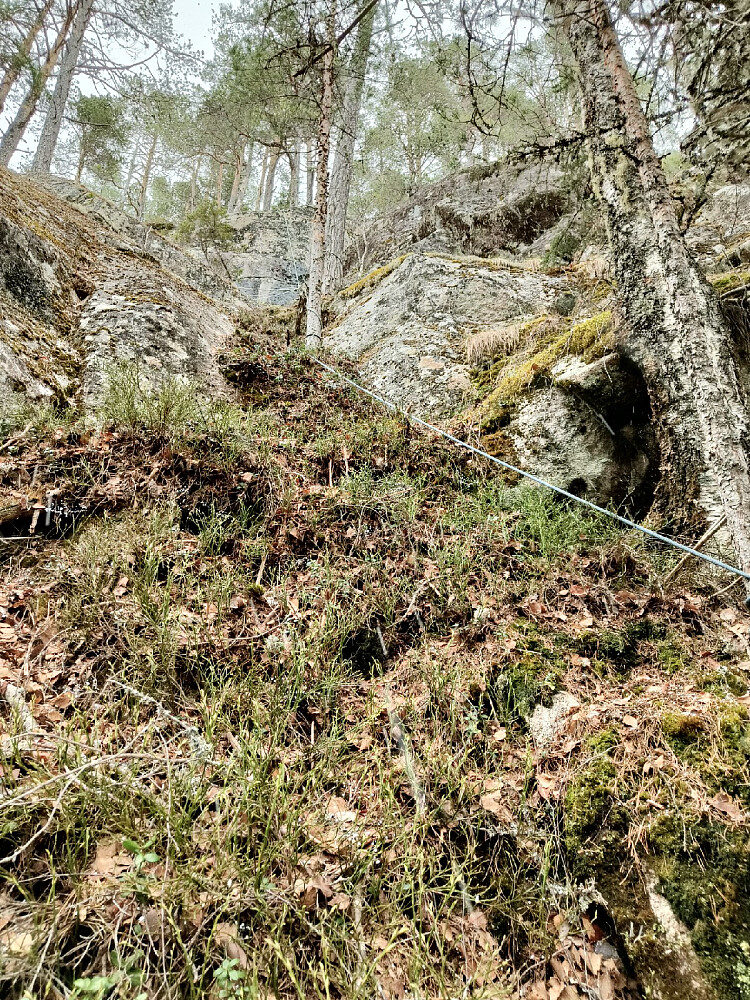 Klyveklatring opp sørvestegga