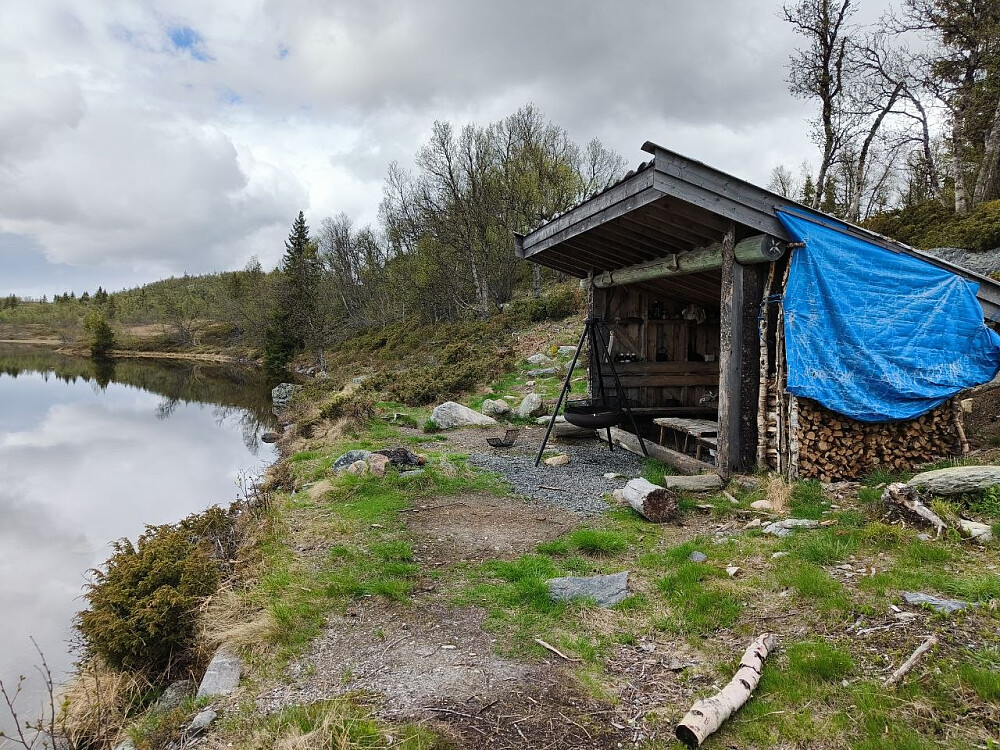 Lavvoen ved Vesle Sangin.