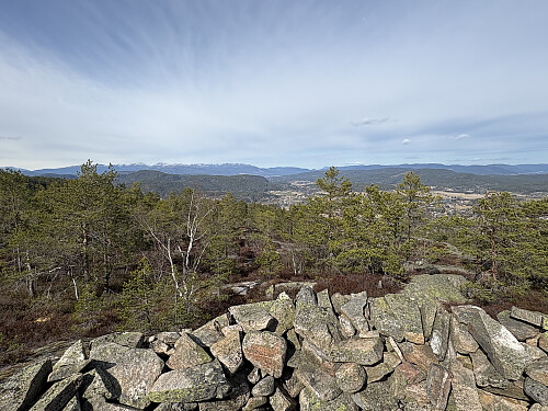 Fin utsikt nordover fra Vardefjellet