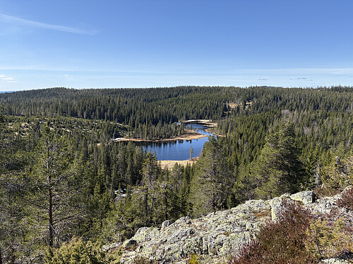 Utsikt vestover fra Gråberget