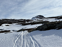 På vei oppover mot Bolhovd måtte jeg lete etter en sammenhengende snørute