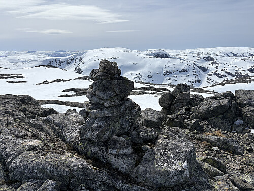 Utsikt fra Store Broksfjellet mot Baksafjellet