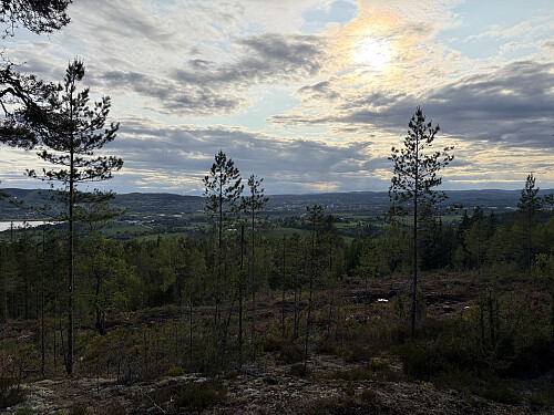 Utsikt vestover mot Lillestrøm