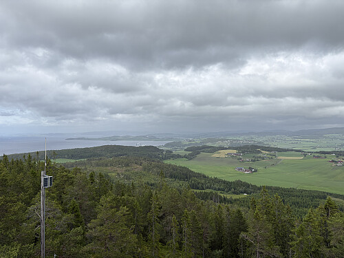 Utsikt mot nordøst fra tårnet