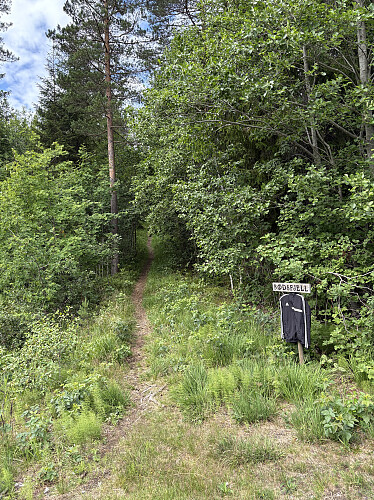 Stistart ved p-plassen