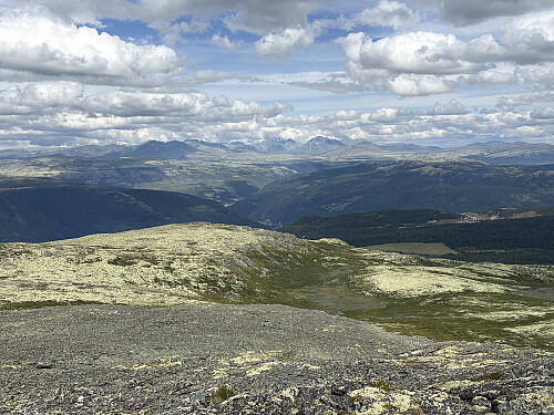 Utsikt mot Rondane fra Nordre Svartkampen