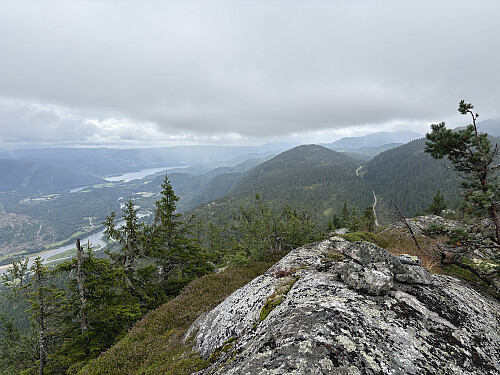 Utsikt ned til Hallingdalen fra Sauflag SØ